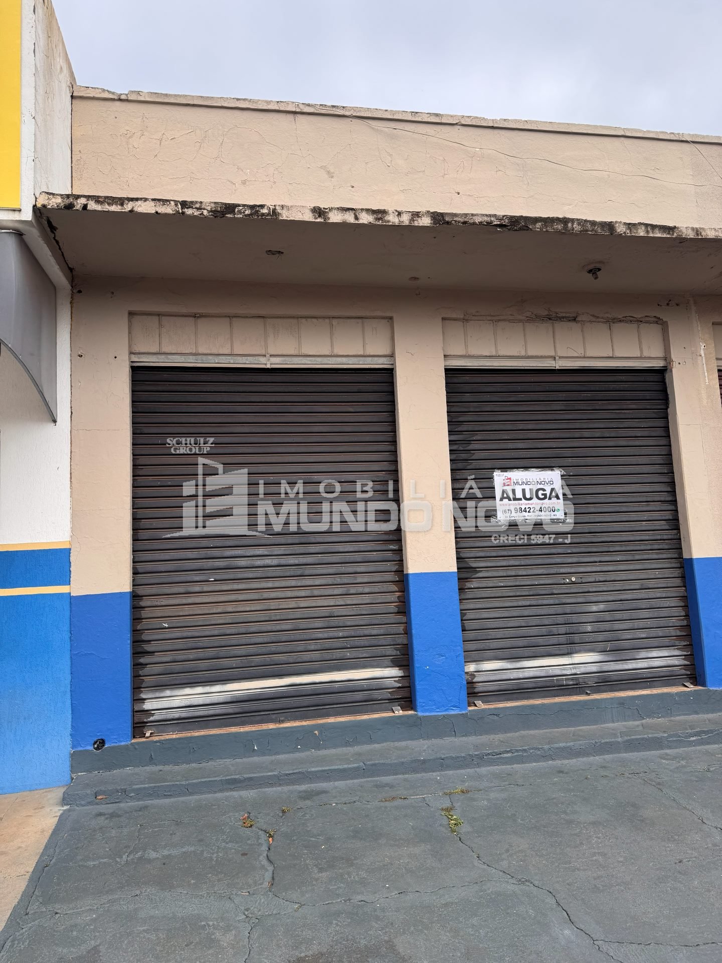 Frente da sala comercial na Av. Brasil, 783, Mundo Novo/MS